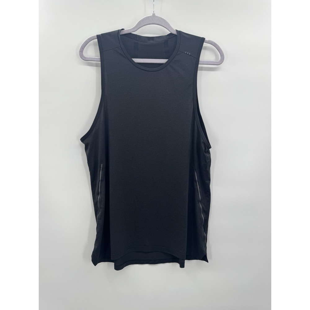 Lululemon Men Medium Fast & Free Black Tank Running Training Muscle Active Train